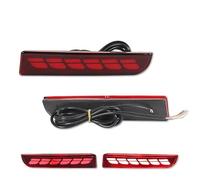 MWCMAMBG Indicatori Direzione Per Mitsubishi Lancer Evo Evolution ASX Per Outlander Per Sport RVR LED Paraurti Riflettore Luce Dinamica Indicatori Direzione Coda Posteriore Freno(Red Lens D)