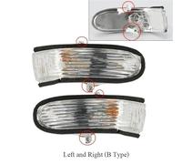 MWCMAMBG Indicatori Direzione Porta Retrovisore Specchio Laterale Indicatore Direzione Ripetitore Lampada Per KIA Per Forte Per Cerato Lampeggiante Lampeggiatore Indicatore(2PCS-B Type)