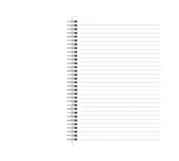 MWENGUALJ Casca trasparente A5 / B5 / A4 bobina orizzontale foglia sciolto quaderno, mini quaderno A6 per prendere appunti, lavoro di ufficio, giornalismo, progetto d'arte e altro ancora