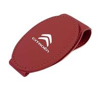 MWJTWO Auto-Clip Portaocchiali per Citroen C4 Picasso 2007-2010,Schede Occhiali Vista Gancio Clip Hitzebeständig Sonnenbrillenhalter Einhand Tragen Accessori Auto Interno,Volcano Red