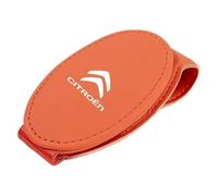 MWJTWO Auto-Clip Portaocchiali per Citroen C4 Triomphe 2007-2011,Schede Occhiali Vista Gancio Clip Hitzebeständig Sonnenbrillenhalter Einhand Tragen Accessori Auto Interno,Orange