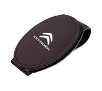 MWJTWO Auto-Clip Portaocchiali per Citroen e-Mehari 2016-2023,Schede Occhiali Vista Gancio Clip Hitzebeständig Sonnenbrillenhalter Einhand Tragen Accessori Auto Interno,Brown