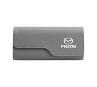MWJTWO Auto-Clip Portaocchiali per Mazda Axela 2003-2019,Schede Occhiali Vista Gancio Clip Hitzebeständig Sonnenbrillenhalter Einhand Tragen Accessori Auto Interno,Grey