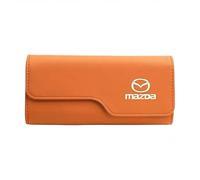 MWJTWO Auto-Clip Portaocchiali per Mazda CX-3 2015-2018,Schede Occhiali Vista Gancio Clip Hitzebeständig Sonnenbrillenhalter Einhand Tragen Accessori Auto Interno,Orange