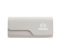 MWJTWO Auto-Clip Portaocchiali per Mazda Levante 1997-2001,Schede Occhiali Vista Gancio Clip Hitzebeständig Sonnenbrillenhalter Einhand Tragen Accessori Auto Interno,Beige