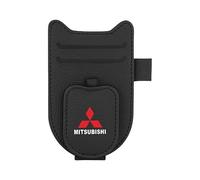 MWJTWO Auto-Clip Portaocchiali per Mitsubishi Xforce 2023,Schede Occhiali Vista Gancio Clip Hitzebeständig Sonnenbrillenhalter Einhand Tragen Accessori Auto Interno,Black