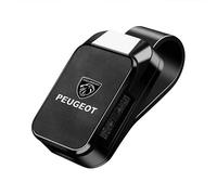 MWJTWO Auto-Clip Portaocchiali per Peugeot 508 SW 2023,Schede Occhiali Vista Gancio Clip Hitzebeständig Sonnenbrillenhalter Einhand Tragen Accessori Auto Interno,Black