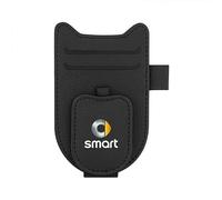 MWJTWO Auto-Clip Portaocchiali per Smart Forfour W454 2004-2006,Schede Occhiali Vista Gancio Clip Hitzebeständig Sonnenbrillenhalter Einhand Tragen Accessori Auto Interno,Black