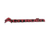 MWJTWO Auto Logo Fregi per Citroen SpaceTourer M 2016-2023, Emblema Stemmi Distintivo Decorativo Stemma Adesivi Badge Decalcomania Bonnet Stickers Insignia 3D,Red