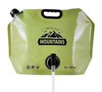 Mwkbbn d'acqua pieghevole portatile, di idratazione flessibile, bottiglia d'acqua a prova di perdite, design pieghevole, rubinetto rapido, 43 x 31 x 7,5 cm, per escursionismo, viaggi