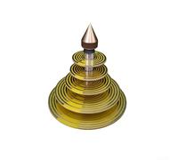 MWO - Disco polarizzatore per carica e purificazione in cristallo, struttura ad anello in rame con meccanismo di bloccaggio, ornamento decorativo per messa a fuoco energetica, per casa, veicolo,