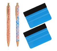 MWOOT 2 Pezzi Accessori per Erbacce in Vinile Kit, Weeding Pen Air Release Pen, Precisione Retrattile Pin Pen con 2 Tergivetri in Feltro per HTV Rimozione Delle Bolle Cameo Scritte Progetto Fai Da Te