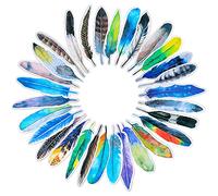 MWOOT 30 Pezzi Segnalibri di Pagina, Forma di Piuma Marcatori di Pagina Libro Set,Clip di Pagina Bookmarks per Forniture di Lettura (30 Stile)