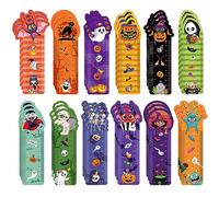MWOOT 36 Pezzi Halloween Carta Segnalibro,Paper Bookmarks Book Marks per Bambino Studenti Scuola Ufficio Forniture,Creative Page Clips per Premi per la Bomboniere per la Festa(12 Stili,15x4cm)