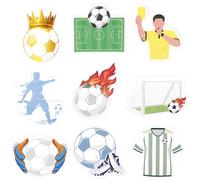 MWOOT 9 Pezzi Foglietti Adesivi Divertenti Calcio, Blocchetti Note Memo Autoadesivi a Tema Calcio, Sticky Notes Ufficio Scuola Lista di Attività Regalo per Appassionato di Calcio