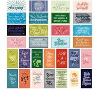 MWOOT 90 Pezzi Biglietti di Auguri con Citazioni Motivazionali, Biglietti di Auguri di Incoraggiamento per Regali sul Posto di Lavoro Scolastico, Mini Motivational Quote Note Cards (30 stili)