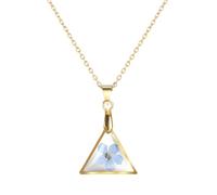 MWOOT Collana di Fiori Pressati Forget Me Not, Collana di Fiori del Mese di Nascita, Gioielli per Collana Fatti a Mano per Donne e Ragazze