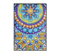 MWOOT Taccuino A5 Mandala Diamante, DIY Notebook, Kit Pittura Diamond Art, Taccuino Fai Da Te per Studenti, Pittura con Strass, Forniture Scolastiche e Ufficio (50 Fogli)