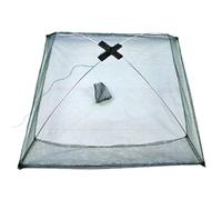 Mwqpgyh 60 x 60 cm, lavandino per pesci con bordo anti-fuga, con esca e sistema di bloccaggio rapido, vaso pieghevole per gamberetti da pesca