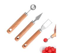 Mwqpgyh Affettatore Anguria E Taglia Cocomero | 3 Pezzi In Acciaio Inox Con Forchetta | Accessorio Multiuso Resistente Alla Ruggine Per Cucina Familiare