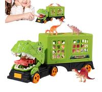 Mwqpgyh Dinosauro camion giocattolo | Dinosauro Trasporto Auto Carrier Camion | Veicoli Fantasia Per Bambini Ragazze | Viaggio Vacanze Natale Partito Gioco di ruolo prescolare Picnic All'aperto