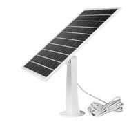 Mwqpgyh Pannello solare per fotocamera, pannelli impermeabili per telecamera di sicurezza, caricabatterie ad alta efficienza, ricarica rapida per escursioni, lavoro remoto, telefoni in cortile