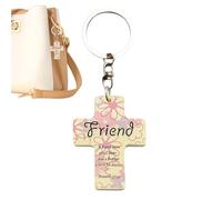 Mwqpgyh Portachiavi religioso, in legno, con versetto della Bibbia cristiana, Gesù, portachiavi | per uomo e donna, bagaglio a mano, zaino per auto, viaggio, scuola, compleanno, per, amico, Siehe