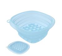 Mwqpgyh Silicone Compressa di ghiaccio pieghevole Raffreddamento Bagno di Ghiaccio Ciotola Per Il Viso, Grande Ciotola Per Bagno Viso Bagno di Ghiaccio Per Calmare La Pelle, Ridurre Il Gonfiore