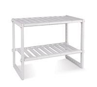 MWS Scaffale sotto lavello stoviglie Estensibile da 50cm a 70 cm 2 Ripiani Mobile modulare estesibile