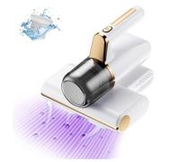 MWSHIYUQING Batti Materasso Igienizzante, Batti Materasso con Luce Sterilizzazione UV, Aspirapolvere Letto Super Aspirazione 14kpa Battimaterasso Antiacaro, Antiacaro, Antibatterica,White