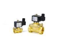 MWSQQGKCF Elettrovalvola in Ottone da 1/2" 3/4" 1" 1-1/4" Normalmente Chiusa 220 V/12 V/24 V/110 V con Guarnizione FKM IP6(Dn40,AC220V)