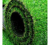 MWUCAIXIA Erba artificiale ispessita realistica da 10 mm, speciale segreto per interni ed esterni, prato sintetico, tappeto verde smeraldo (2 x 1)