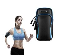 MWUMRCM Fascia Braccio Running Resistente al Sudore, con Tasca Porta Cellulare Corsa e Portachiavi Tasca per Portare il Tuo IPhone Pro Max ecc Accessorio Perfetto per Palestra, Corsa e Ciclismo