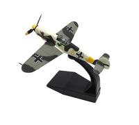 MWYFFB collezione Modello aereo Per Il Modello Di Aereo Da Caccia In Lega Bf109 Della Seconda Guerra Mondiale Tedesco, Prodotto Finito, War Thunder 1: 72(BF109 Yellow)
