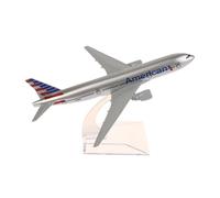 MWYFFB collezione Modello aereo Per Il Modello Di Aereo In Lega Boeing 777 Americano Pressofuso, Giocattolo Da Collezione Per L'aviazione, Scala 1:400, 16 Cm
