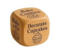 MWZBTG Attività Cubo Decisione - Cucina Dessert Cottura Gadget,Cubo di cottura a sei lati - per adulti, coppie adolescenti, feste di famiglia, feste