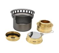 MWZBTG Mini bruciatore ad alcool portatile, compatto per escursioni in zaino e escursioni, accessorio per la cottura leggero, per campeggio, escursioni, trekking e picnic all'aria aperta