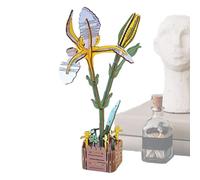 MWZBTG Puzzle 3D di Fiori - Creazione Floreale Divertente E Creativa - Puzzle in Legno 3D | per Bambini Decorazione per la Casa Hobby e Fai da Te Relax Esposizione su Scaffale e Tavolo come