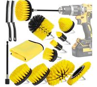 MWZEAUL 13PCS Spazzola per Trapano,Spazzole Pulizia Elettrico Avvitatore da 1''/2''/3.5''/4''/5.5''/6'',Con Spazzola Pulizia Fessure,Set Spazzole per Trapano Pulizia,Casa,Pavimenti,Auto,Piastrelle