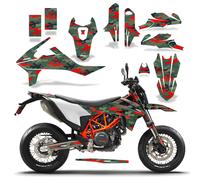 MX Grafica Kit Decalcomania per KTM 690 Smc-R 19-20 Slash Mimetico Rosso