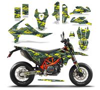 MX Grafica Kit + # Piastre Decalcomania per KTM 690 Smc-R 19-20 Slash Camo