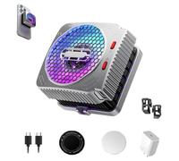 MX2 Magnetic Cell Phone Cooler, MX2 Glacier Radiator, Magnetic Phone Cooler, 30W Magnetics Heat Dissipation King, for Live Streaming, Mobile Gaming (1pcs)