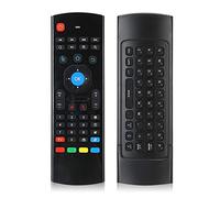 MX3 2.4G Wireless Air Fly Mouse Telecomando a Infrarossi con Rilevamento del Movimento per TV PC con Giroscopio a 6 Assi e Sensore G, Sensazione di Mano Confortevole