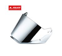(Mx436 argento) Visiera originale per casco da moto LS2 MX436 trasparente con toppa antiappannamento