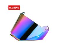 (Mx436 Colorato) Visiera originale per casco da moto LS2 MX436 trasparente con toppa antiappannamento