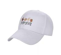 MXCBFIJG Cappello da Baseball Amo Tutti la Lingua dei segni ASL inclusione tonalità della Pelle diversità Compleanno tè Cappello Nero Cappello con Pompon per Uomo Donna