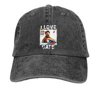 MXCBFIJG Cappello da Baseball Cappelli da papà di Colore Puro Alf The Animated Series TV I Love Cats Fan Art Cappello Classico da Donna Visiera Parasole Berretto con Visiera