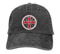 MXCBFIJG Cappello da Baseball Cappelli da papà Y2K Templari Non Nobis Domine Crociati 'S Croce Cavaliere Cappello da Donna Visiera Parasole Cappellino con Visiera Massone