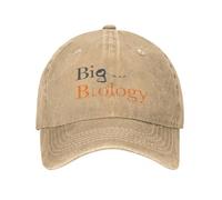 MXCBFIJG Cappello da Baseball Cappello da Cowboy con Logo Big Biology, Visiera Termica, Cappello da Cavallo, Cappello da Spiaggia, Uomo, Abbigliamento da Golf, Donna