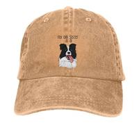 MXCBFIJG Cappello da Baseball Cappello Estivo con Visiera Parasole La mia Sorella Maggiore è Una Borderline Cappelli Hip Hop Cappello da Cowboy con Visiera Cane Collie